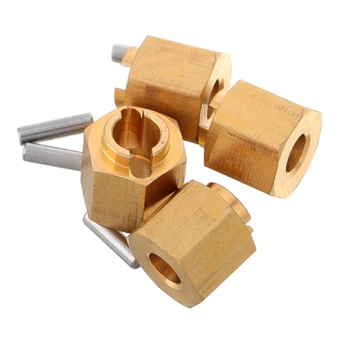 Toddmomy 4 Stück Fahrzeugzubehör Klettern Zubehör Für Rc-Autos Mini-rc-Teile Und Zubehör Rc-autoteile Rc-Crawler-zubehörsatz Rc-Teile Und Werkzeuge Rc-car-Upgrade-Komponenten Golden Messing von Toddmomy