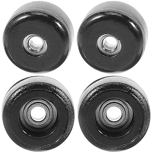 Toddmomy 4 Stück Finger-Skateboard-Rad Schlittschuh Fingerskate Finger -Skateboard Fingerspielzeug-Skateboards Finger-Fake-Skate Fingerroller-Modell Finger-Skate-Modell Plastik Schwarz von Toddmomy