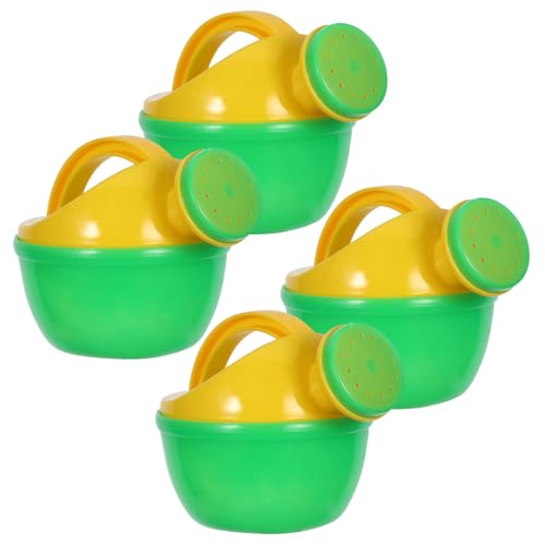 Toddmomy 4 Stück Gießkannen-Badespielzeug für Kinder – Gartengeräte, Strand-Spieleimer, Sandspielzeug, kleine Gießkanne aus Kunststoff mit Griffen für Kinder von Toddmomy