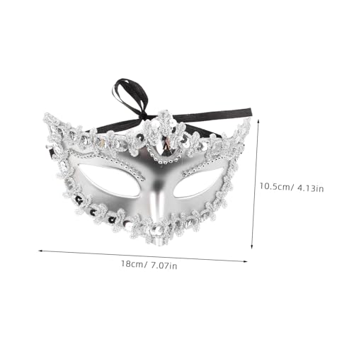 Toddmomy 4 Stück Halbgesichts Maske Leichte Party Maske Kostüm Zubehör für Karneval Fasching mit Stilvollem Europäisch Amerikanischem Design in Schwarz Rot Gold Silber Toddmomy 4 Stück Halbgesichts Maske Leichte Party Maske Kostüm Zubehör für Karneval Fasching mit Stilvollem Europäisch Amerikanischem Design in Schwarz Rot Gold Silber von Toddmomy
