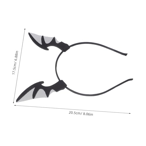 Toddmomy 4 Stück Halloween Fledermaus Stirnband mit Netzstoff Detaillierte Fledermausflügel Haarreif für Frauen und Vielseitiges Kostüm Haaraccessoire für Party und Festtagsfeiern von Toddmomy