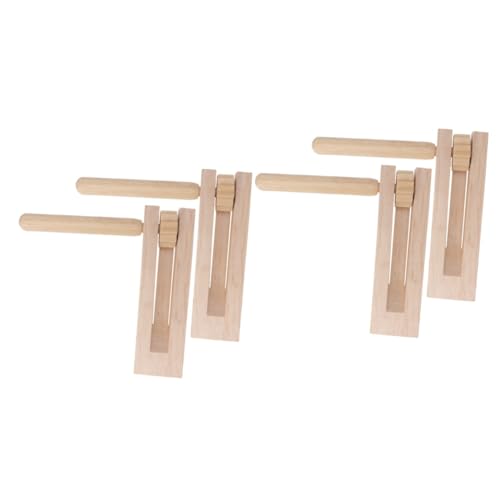 Toddmomy 4 Stück Holzratsche Musikinstrument für Pädagogisches Frühkindlichen Entwicklung für Eltern Junge Mädchen Interaktion und Sensorische Toddmomy 4 Stück Holzratsche Musikinstrument für Pädagogisches Frühkindlichen Entwicklung für Eltern Junge Mädchen Interaktion und Sensorische von Toddmomy