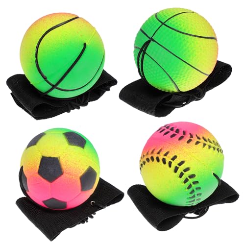 Toddmomy 4 Stück Hüpfball Handquetschball Erwachsene Armbandbälle Matschig Sport Baseball Rückprallball Mit Handschlaufe Handgelenk Rückprallball Baseball Rücklauf Toddmomy 4 Stück Hüpfball Handquetschball Erwachsene Armbandbälle Matschig Sport Baseball Rückprallball Mit Handschlaufe Handgelenk Rückprallball Baseball Rücklauf von Toddmomy