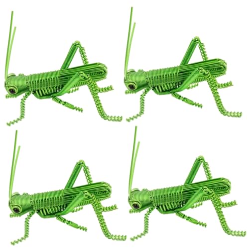 Toddmomy 4 Stück Insektenornamente Aus Aluminiumdraht Gefälschte Heuschrecken Simulationsfigur Tierdekor Lebensechte Kleine Figur Realistische Insektenskulptur Künstliches Ornament Toddmomy 4 Stück Insektenornamente Aus Aluminiumdraht Gefälschte Heuschrecken Simulationsfigur Tierdekor Lebensechte Kleine Figur Realistische Insektenskulptur Künstliches Ornament von Toddmomy
