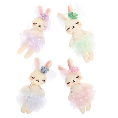 Toddmomy 4 Stück Kaninchenpuppe Basteln Stirnband Kaninchen Ornament Osterhase Dekorative Puppe Hasenkissen Plüschkaninchen Hase Stofftier Hase Plüsch Stofftier Kaninchen Pp von Toddmomy