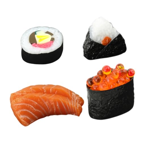 Toddmomy 4 Stück Lifelike Japanische Sushi Modelle Teiliges aus Realistische Onigiri und Nigiri Simulation Sichere Deko für Küche Restaurant Fotografie Party und Frühpädagogik Toddmomy 4 Stück Lifelike Japanische Sushi Modelle Teiliges aus Realistische Onigiri und Nigiri Simulation Sichere Deko für Küche Restaurant Fotografie Party und Frühpädagogik von Toddmomy