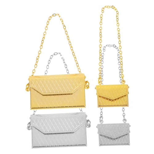 Toddmomy 4 Stück Maßstab Langlebige Kleine Schultertaschen Stilvolle Puppenhaus-deko Tragbare Mini Taschen für Puppen und DIY Kreativität Toddmomy 4 Stück Maßstab Langlebige Kleine Schultertaschen Stilvolle Puppenhaus-deko Tragbare Mini Taschen für Puppen und DIY Kreativität von Toddmomy