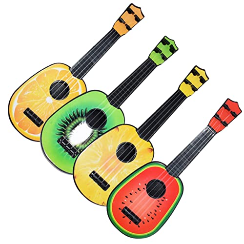 Toddmomy 4 Stück Mini Gitarre Set Früchte Form Ukulele Wassermelone Ananas Pädagogisches Musikinstrument für Frühkindlichen und Kreativität Toddmomy 4 Stück Mini Gitarre Set Früchte Form Ukulele Wassermelone Ananas Pädagogisches Musikinstrument für Frühkindlichen und Kreativität von Toddmomy