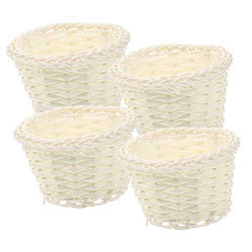 Toddmomy 4 Stück Mini-Küchenzubehör schmucklos Miniatur Gewebte Mini -Korb Weiden Versammlung Simulation Mini-Korb Mikroszenenkörbe Mini Körbe kleine Körbchen Mini geflochtener Korb pp Weiß Toddmomy 4 Stück Mini-Küchenzubehör schmucklos Miniatur Gewebte Mini -Korb Weiden Versammlung Simulation Mini-Korb Mikroszenenkörbe Mini Körbe kleine Körbchen Mini geflochtener Korb pp Weiß von Toddmomy