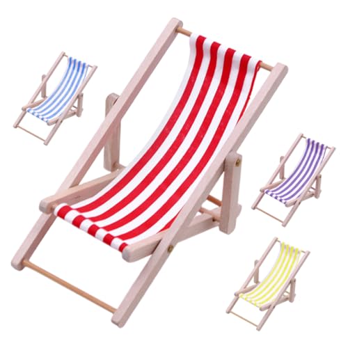 Toddmomy 4 Stück Mini-strandstuhl Aus Holz, Modell: Puppenhaus-möbelzubehör, Heimdekoration – Kleiner Klappstuhl Für Miniatur-szenendekoration Toddmomy 4 Stück Mini-strandstuhl Aus Holz, Modell: Puppenhaus-möbelzubehör, Heimdekoration – Kleiner Klappstuhl Für Miniatur-szenendekoration von Toddmomy