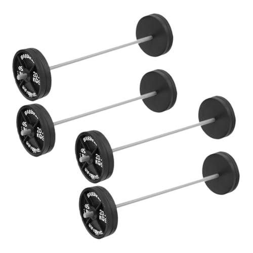Toddmomy 4 Stück Miniatur Hanteln Teilig Kompakte Puppenhaus Fitnessdeko Detailreiche Mini Gewichte Bunten Farben für Spiel und Dekorative Fitness Szenen von Toddmomy