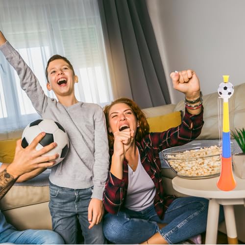 Toddmomy 4 Stück Plastik Trompeten Spielzeuge Ausziehbare Fußballhörner für Sportveranstaltungen und Partys Zufällige Farben Laute Anfeuerungsrequisiten Zufällige Farbe von Toddmomy