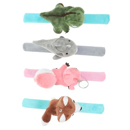 Toddmomy 4 Stück Plüsch Tier Slap Armbänder Lustige Cartoon Handgelenkspielzeuge für Partys Geburtstagsgeschenke und Halloween Dekorationen Toddmomy 4 Stück Plüsch Tier Slap Armbänder Lustige Cartoon Handgelenkspielzeuge für Partys Geburtstagsgeschenke und Halloween Dekorationen von Toddmomy