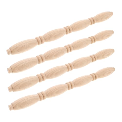 Toddmomy 4 Stück Puppenhaus Römische Stange Spielzeughaus Erwachsene Puppenhausmöbel Kleine Gefälschte Miniatur Accessoires Mädchen Für Spindeln Miniaturen Babypuppenzubehör Beige Holz von Toddmomy