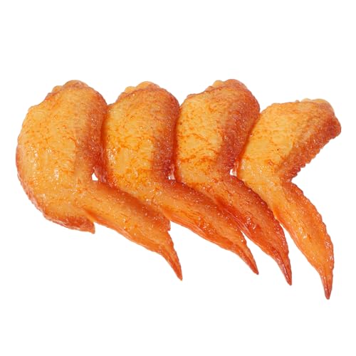 Toddmomy 4 Stück Realistische Fake Chicken Wings Modell Detailgetreu und Wiederverwendbar als Deko für Küche Party und Ladenausstellung Täuschend Echtes für Kleinkinder Toddmomy 4 Stück Realistische Fake Chicken Wings Modell Detailgetreu und Wiederverwendbar als Deko für Küche Party und Ladenausstellung Täuschend Echtes für Kleinkinder von Toddmomy