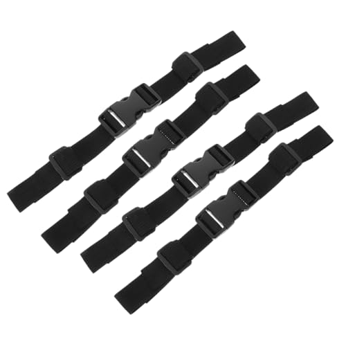 Toddmomy 4 Stück Rucksackgurte Rucksack brustgurt Antirutschgurt Komfort Gurt Stabiler Brustgurt Verstellbarer Gurt Akkordeon-Schultergurte Gepäckgürtel Schnalle aus Kunststoff Black von Toddmomy