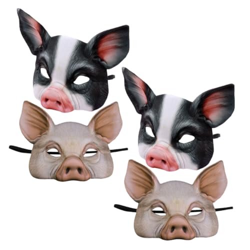 Toddmomy 4 Stück Schweinemasken Halbgesichtsmaske aus Leichtem Atmungsaktiv und Komfortabel Vielseitig für Karneval Halloween und Kostümpartys Modisches Party-accessoire für Toddmomy 4 Stück Schweinemasken Halbgesichtsmaske aus Leichtem Atmungsaktiv und Komfortabel Vielseitig für Karneval Halloween und Kostümpartys Modisches Party-accessoire für von Toddmomy