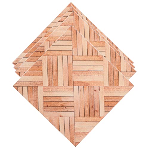 Toddmomy 4 Stück Simuliertes Holzkornboden Puppenhaus Miniaturen zum Basteln Miniaturen Boden Miniatur-Dinge Mini-Ornamente zum Basteln winzige Hausminiatur PVC von Toddmomy