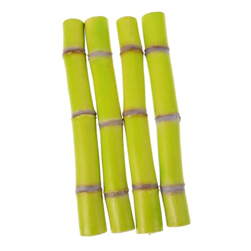 Toddmomy 4 Stück Simuliertes Zuckerrohrmodell Rohrzucker Zuckerrohrpflanze Dandiya-Sticks Großer Bambus Zuckerrohr-Sticks Bambuspfähle Pflanzenpfähle Aus Bambus Light Green Plastik von Toddmomy
