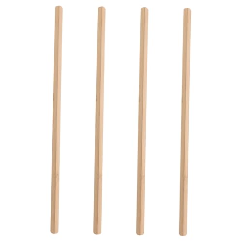 Toddmomy 4 Stück Teiliges American Mahjong Holz Stäbe aus Naturbambus Ergonomisch Kompakt Vielseitig für Mahjong Spiele als Zubehör und Dekoratives Spielelement von Toddmomy