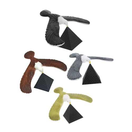 Toddmomy 4 Stück Teiliges Eagle für Robustem Material Fördert Motorische Fähigkeiten und Gleichgewichtstraining mit Ständer für Finger Balance Spiele und Pädagogische Stem Aktivitäten von Toddmomy