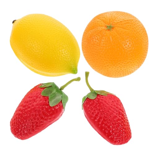 Toddmomy 4 Stück Teiliges Frucht Shaker Maraca Instrument für Farbenfrohes Schlaginstrument Fördert Musikverständnis und Koordination für Spiel und Lernen von Toddmomy