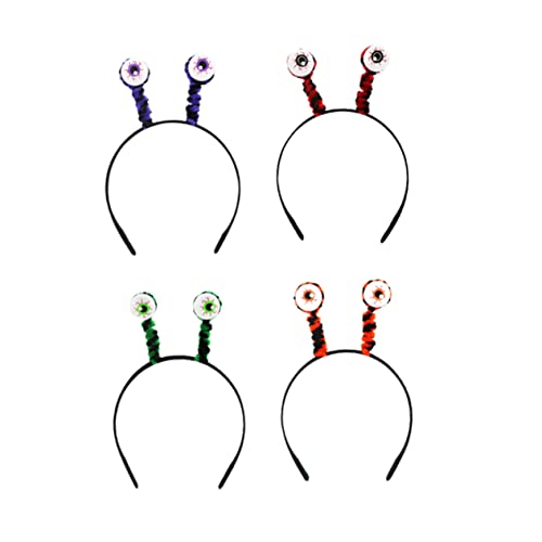 Toddmomy 4 Stück Teiliges Halloween Stirnband mit Gruseligen Augen Leichtes und Bequemes Haarreif Accessoire für Damen Perfektes Party für Halloween Kostüm und Cosplay von Toddmomy
