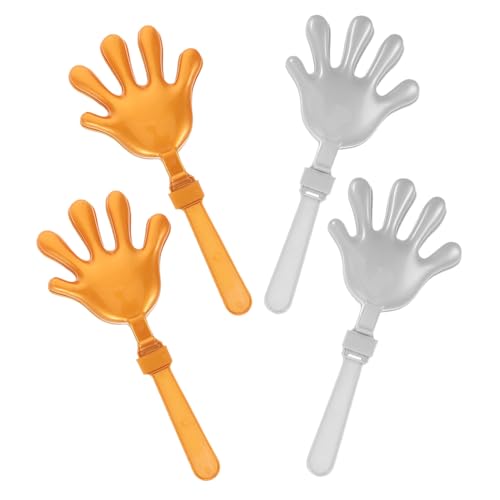 Toddmomy 4 Stück Teiliges Hand Clappers Laute Noisemaker für Partyfeiern Geburtstags und Sportveranstaltungen Gold Silberne Cheer Props Einfach zu Bedienen Tragbar für Karneval und Events Toddmomy 4 Stück Teiliges Hand Clappers Laute Noisemaker für Partyfeiern Geburtstags und Sportveranstaltungen Gold Silberne Cheer Props Einfach zu Bedienen Tragbar für Karneval und Events von Toddmomy