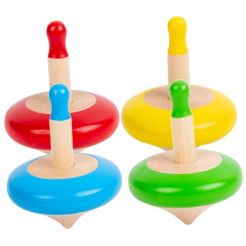 Toddmomy 4 Stück Teiliges Holzspielzeug Drehkreisel Bunter Drehbarer Gyro für Handliches Fidget Hand Augen koordination für Schule und Zuhause Toddmomy 4 Stück Teiliges Holzspielzeug Drehkreisel Bunter Drehbarer Gyro für Handliches Fidget Hand Augen koordination für Schule und Zuhause von Toddmomy