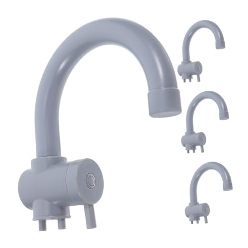 Toddmomy 4 Stück Teiliges Küchenarmatur-spielset Kunststoff Simulation Wasserhahn für Realistische Nachbildung Fördert Hand-Auge-koordination Leicht zu Reinigen Geeignet für Indoor und von Toddmomy