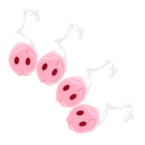Toddmomy 4 Stück Teiliges Kuschelige Schweinsnase Cosplay Zubehör Tragbare Tiernasen für Halloween Karneval Party Realistische Plüsch Schwein Nasen für Gruppenevents und Kostümpartys Toddmomy 4 Stück Teiliges Kuschelige Schweinsnase Cosplay Zubehör Tragbare Tiernasen für Halloween Karneval Party Realistische Plüsch Schwein Nasen für Gruppenevents und Kostümpartys von Toddmomy