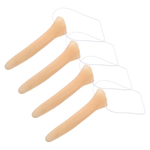 Toddmomy 4 Stück Teiliges Lange Fake Nase für Halloween Cosplay Robuste Prothese für Kostümpartys Karneval und Maskeraden Leicht und Tragbar für Altersgruppen von Toddmomy