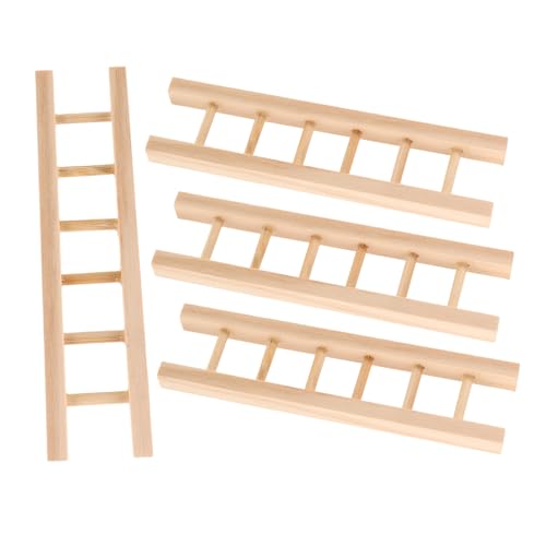 Toddmomy 4stücke Miniatur-holzleiter Kleine Trittleiter Für Puppenhaus Miniaturmöbel Holz-trittleiter DIY-bastelzubehör Für Landschaftsdekor von Toddmomy