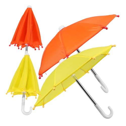 Toddmomy 4 Stück Teiliges Mini Regenschirm für Puppen aus Edelstahl und Stabile Miniatur Sonnenschirme in Gelb und Orange als Puppenhaus Dekoration Toddmomy 4 Stück Teiliges Mini Regenschirm für Puppen aus Edelstahl und Stabile Miniatur Sonnenschirme in Gelb und Orange als Puppenhaus Dekoration von Toddmomy