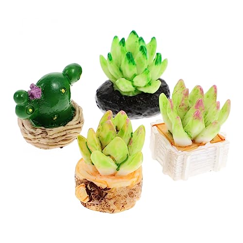 Toddmomy 4 Stück Teiliges Mini Sukkulenten Künstliche Miniatur Topfpflanzen Mikrolandschaft Dekoration für Puppenhaus Mini Bonsai Tischdeko Toddmomy 4 Stück Teiliges Mini Sukkulenten Künstliche Miniatur Topfpflanzen Mikrolandschaft Dekoration für Puppenhaus Mini Bonsai Tischdeko von Toddmomy
