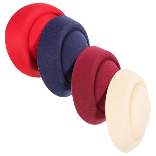 Toddmomy 4 Stück Teiliges Mini Top Hat aus Sicherem Formstabilem Material Praktische DIY Hutbasis für Damen und Puppen Vielseitig Einsetzbar als Kopfschmuck Zubehör und Bastelmaterial von Toddmomy