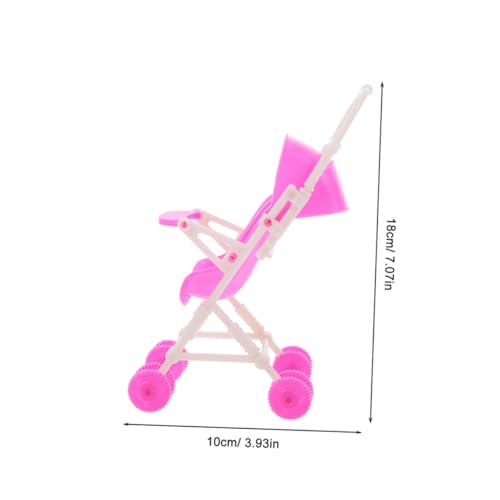 Toddmomy 4 Stück Teiliges Puppenwagen mit Vordach Faltbarer Puppenbuggy für Kleinkinder Robuster Rahmen Rosa Kinderwagen für Mädchen Detailreiches Zubehör für Fantasievolles Rollenspiel Toddmomy 4 Stück Teiliges Puppenwagen mit Vordach Faltbarer Puppenbuggy für Kleinkinder Robuster Rahmen Rosa Kinderwagen für Mädchen Detailreiches Zubehör für Fantasievolles Rollenspiel von Toddmomy