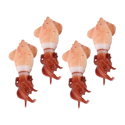 Toddmomy 4 Stück Teiliges Realistisches Künstliches Tintenfischmodell aus Langlebigem Lebensecht und Farbecht Deko für Küche Party Supermarkt und Toddmomy 4 Stück Teiliges Realistisches Künstliches Tintenfischmodell aus Langlebigem Lebensecht und Farbecht Deko für Küche Party Supermarkt und von Toddmomy
