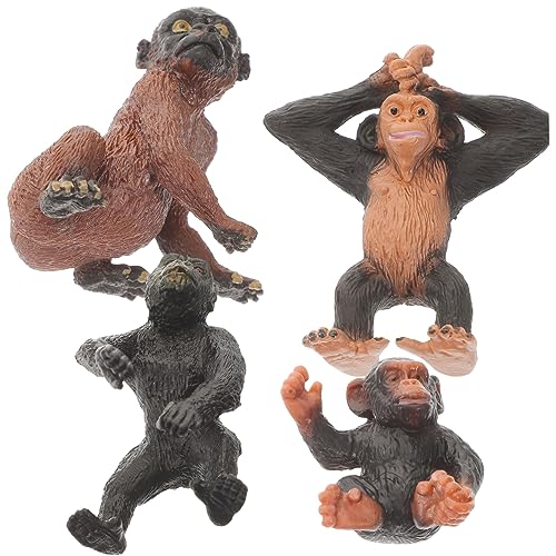 Toddmomy 4 Stück Teiliges Schimpansen Modellset Realistische Tierfiguren für Vielseitige Dekoration und Lernspielzeug für Kreative Fotoprojekte Vorstellungskraft Toddmomy 4 Stück Teiliges Schimpansen Modellset Realistische Tierfiguren für Vielseitige Dekoration und Lernspielzeug für Kreative Fotoprojekte Vorstellungskraft von Toddmomy