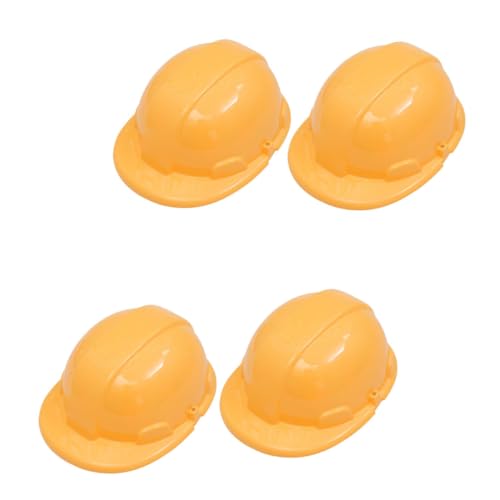 Toddmomy 4 Stück Teiliges Sicherheitshelm Spielset Realistische Bauhelm Spielzeuge für Mädchen Leichte Schutzhelme für Baustellen und Verkleidungsspiele Kreatives von Toddmomy