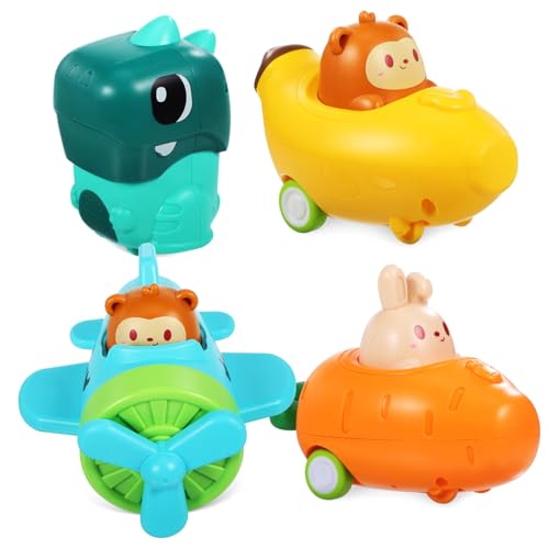 Toddmomy 4 Stück Teiliges Tier Spielzeugauto für Kleinkinder Drückspielzeug aus Robustem Kunststoff Batteriefrei für Bildung und Spaß für Jungen und Mädchen Geeignet Toddmomy 4 Stück Teiliges Tier Spielzeugauto für Kleinkinder Drückspielzeug aus Robustem Kunststoff Batteriefrei für Bildung und Spaß für Jungen und Mädchen Geeignet von Toddmomy