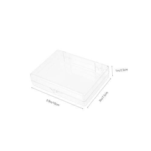 Toddmomy 4 Stück Teiliges Transparentes Spielkartenset Aufbewahrungsbox Kunststoff Kartenschachtel Leicht Robust für Pokerkarten Aufbewahrung Klarer Sichtschutz Organizer für Gaming Card von Toddmomy
