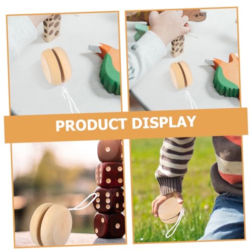 Toddmomy 4 Stück Teiliges Unbemalte Holz Yo Yo Bälle Langlebiges Bastelspielzeug für Kleinkinder Kreative DIY Malvorlage und Kognitive Vielseitiges Holzspielzeug als und Dekoration Toddmomy 4 Stück Teiliges Unbemalte Holz Yo Yo Bälle Langlebiges Bastelspielzeug für Kleinkinder Kreative DIY Malvorlage und Kognitive Vielseitiges Holzspielzeug als und Dekoration von Toddmomy