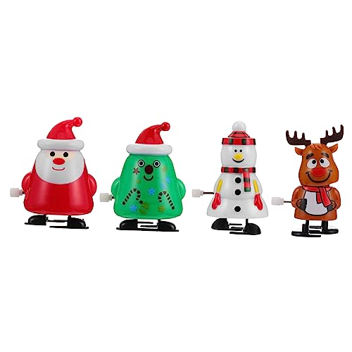 Toddmomy 4 Stück Teiliges Xmas Aufziehspielzeug Weihnachtsdeko mit Santa Schneemann Tannenbaum Lustige Uhrwerk Figuren für Weihnachtsfeier Wind Up und Robust Toddmomy 4 Stück Teiliges Xmas Aufziehspielzeug Weihnachtsdeko mit Santa Schneemann Tannenbaum Lustige Uhrwerk Figuren für Weihnachtsfeier Wind Up und Robust von Toddmomy