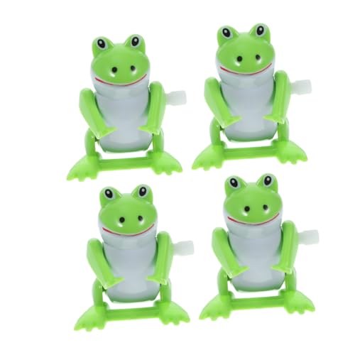Toddmomy 4 Stück Uhrwerk-Frosch- interaktives Niedliche Handkurbel Frosch kleine Spielzeuge für Kinderpreise Plastik Green von Toddmomy