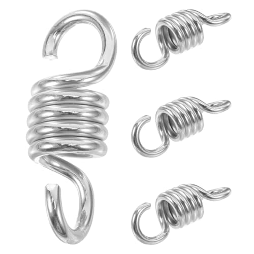 Toddmomy 4 Stück Veranda-schaukelfedern: Hochleistungs-hängemattenstuhl-Haken, Aufhängungs-schaukel-zugfeder Für Boxsack, Hängesessel, Hängematte, Fitnessstudio, Terrassenaufhänger von Toddmomy