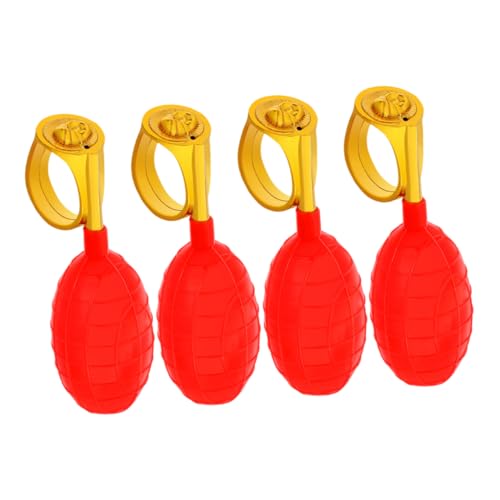 Toddmomy 4 Stück Wassersprühring Für Die Ganze Person Kniffliges Ring Streichspielzeug Wasserring Spiel Partygeschenk Roter Kunststoff Toddmomy 4 Stück Wassersprühring Für Die Ganze Person Kniffliges Ring Streichspielzeug Wasserring Spiel Partygeschenk Roter Kunststoff von Toddmomy