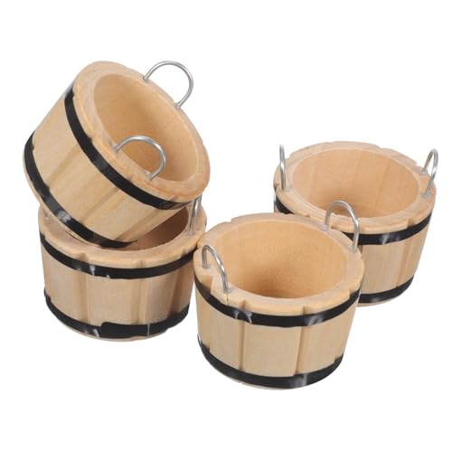 Toddmomy 4 Stück Zubehör für Puppenhäuser Holz holzeimer Puppenhaus Dekoration Holz Eimer Minifass Puppenhauszubehör Mini-Puppenhaus-Zubehör für den Haushalt Metall Toddmomy 4 Stück Zubehör für Puppenhäuser Holz holzeimer Puppenhaus Dekoration Holz Eimer Minifass Puppenhauszubehör Mini-Puppenhaus-Zubehör für den Haushalt Metall von Toddmomy
