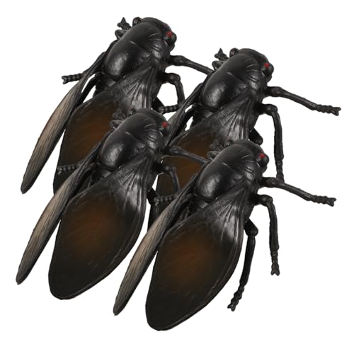 Toddmomy 4 Stück kleine Insektenfiguren künstliche Zikade lebensechte Zikaden Insektendekor realistisches Simulationsinsektenmodell Insektenmodell Plastik Black Toddmomy 4 Stück kleine Insektenfiguren künstliche Zikade lebensechte Zikaden Insektendekor realistisches Simulationsinsektenmodell Insektenmodell Plastik Black von Toddmomy