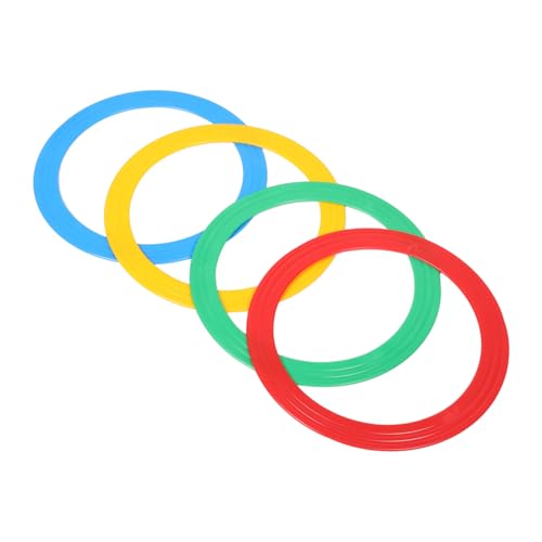 Toddmomy 4 Stücke Akrobatische Kreis Requisiten Ring Jonglieren Jonglieren Kit Jonglieren Zubehör Jonglieren Geschicklichkeit Spiel Kunststoff von Toddmomy